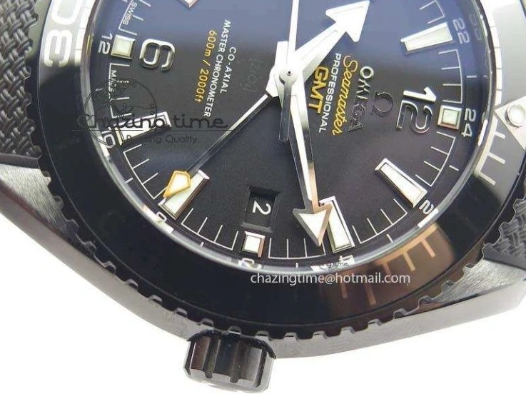 0407 Planet Ocean 45mm Real Ceramic BP-Maker Best Edition Black Dial On Nylon Rubber Strap A TopPick 8185